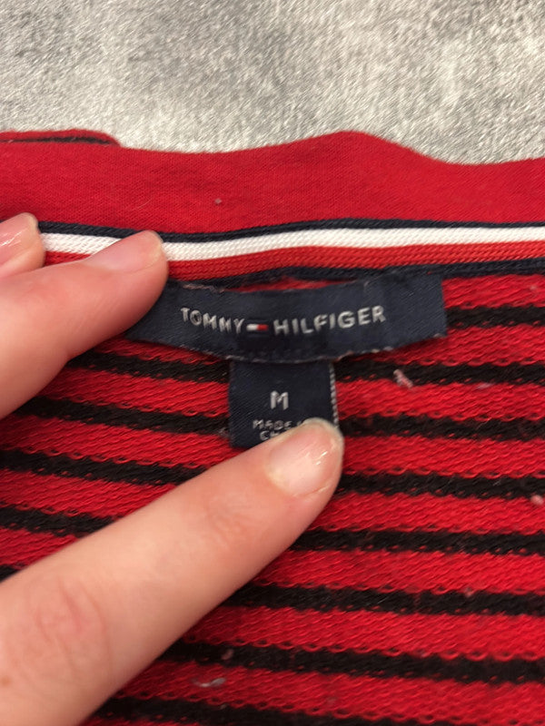 🛒Haut rayé rouge et noir Tommy Hilfiger - Taille M🛒