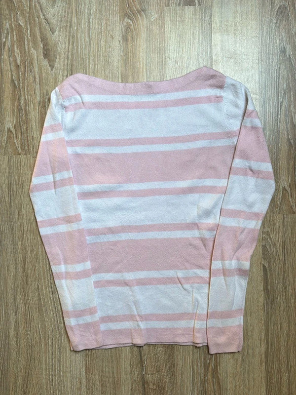 🛒Pull rayé rose et blanc Tommy Hilfiger XS🛒