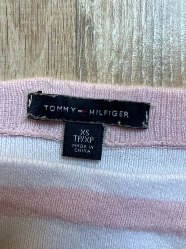 🛒Pull rayé rose et blanc Tommy Hilfiger XS🛒