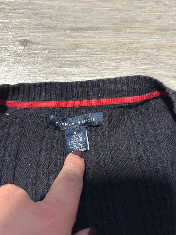 đź›’Pull Tommy Hilfiger Noir Taille XLđź›’