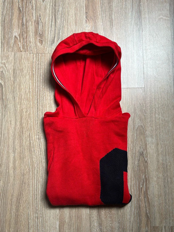 đź›’Pull Ă capuche rouge Tommy Hilfiger - Taille Lđź›’
