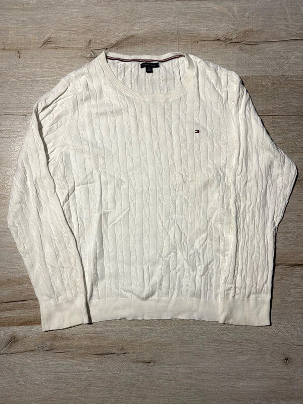 đź›’Pull Tommy Hilfiger Blanc Taille XXLđź›’