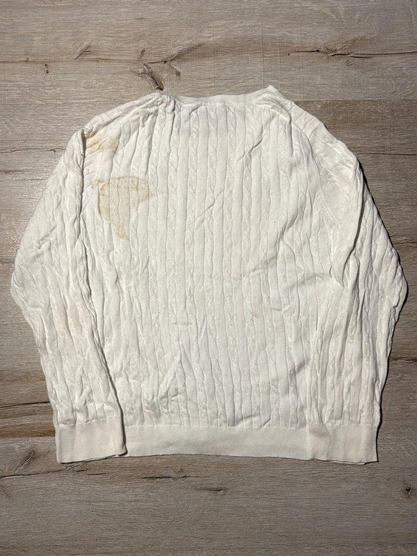 đź›’Pull Tommy Hilfiger Blanc Taille XXLđź›’