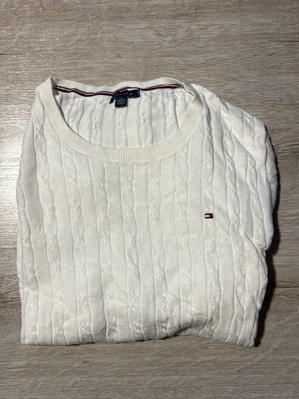 đź›’Pull Tommy Hilfiger Blanc Taille XXLđź›’