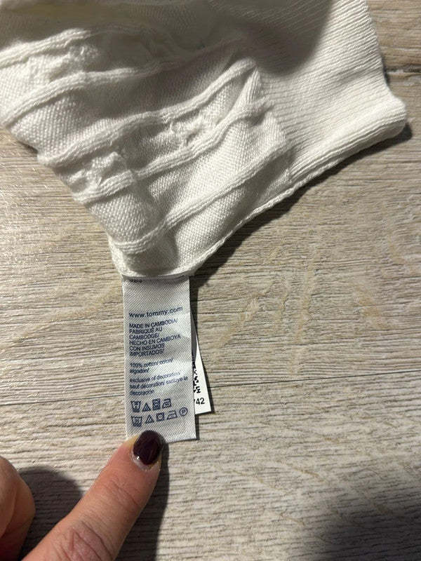 đź›’Pull Tommy Hilfiger Blanc Taille XXLđź›’