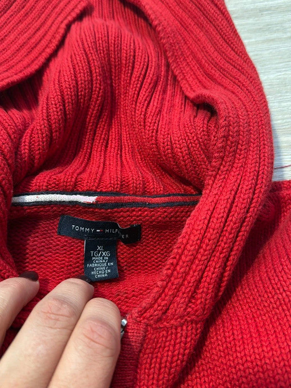 🛒Gilet zippé rouge Tommy Hilfiger XL🛒