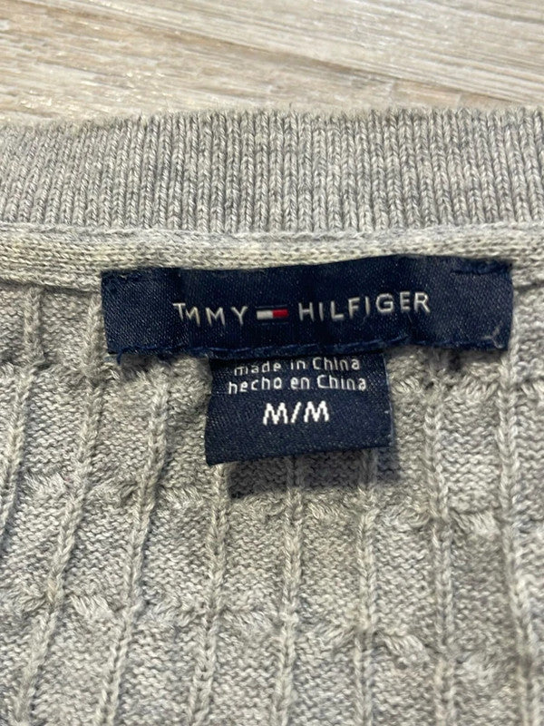 đź›’Pull Tommy Hilfiger Gris Taille Mđź›’