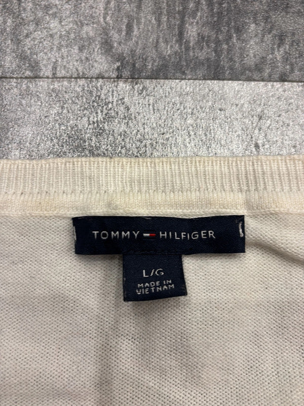 🛒Pull Tommy Hilfiger Crème Taille L🛒