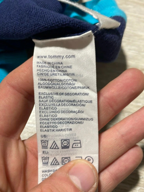 đź›’Pull Tommy Hilfiger XS rayures bleues et vertesđź›’