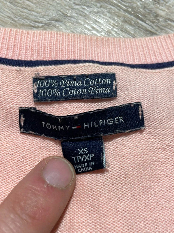 🛒Pull rose à losanges Tommy Hilfiger XS🛒