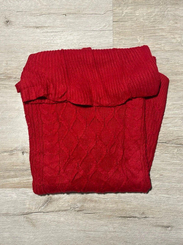 🛒Pull col roulé rouge vif Tommy Hilfiger S 🛒