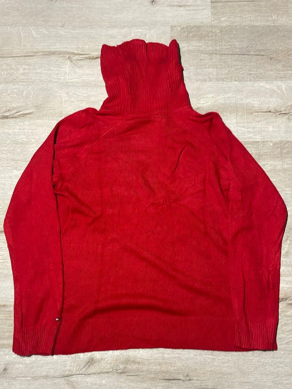 🛒Pull col roulé rouge vif Tommy Hilfiger S 🛒