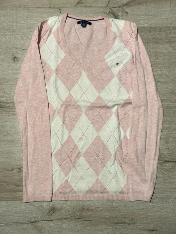 đź›’Pull rose et blanc Tommy Hilfiger XSđź›’