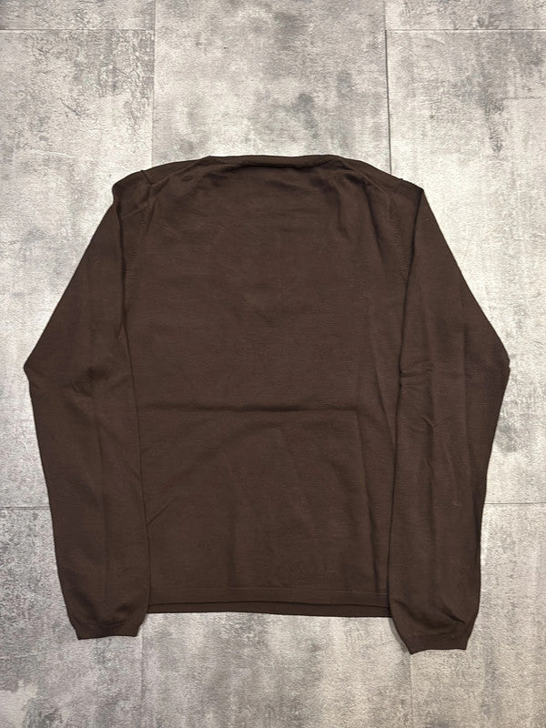 đź›’Pull col V Tommy Hilfiger Marron Taille Lđź›’