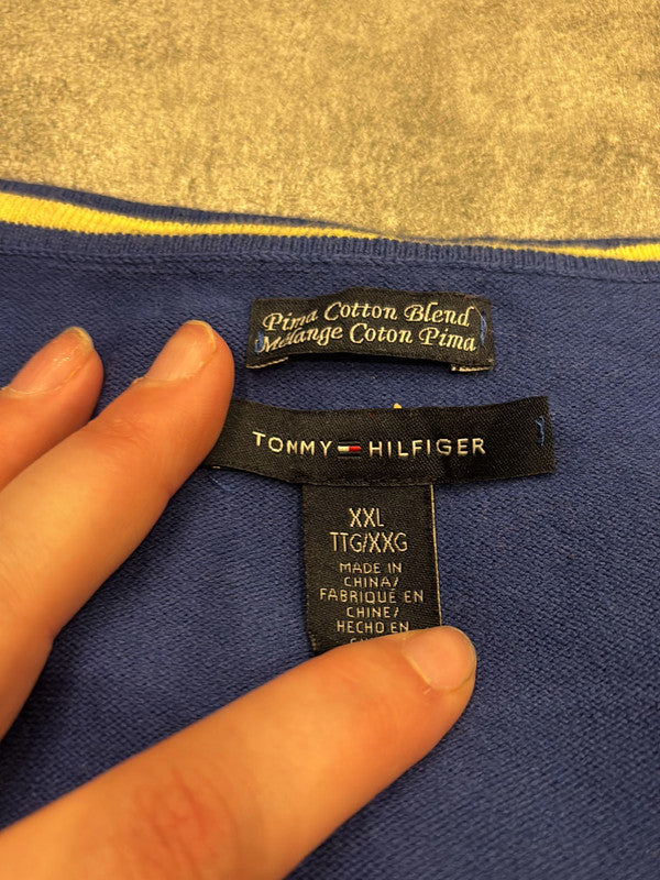 đź›’Pull Tommy Hilfiger Bleu Marine Taille XXLđź›’