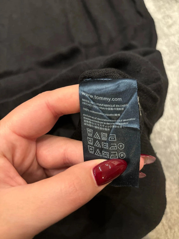 đź›’Pull Tommy Hilfiger L/G Noir Basique đź›’