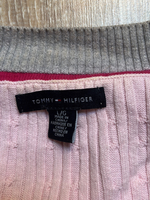 đź›’Pull rose Tommy Hilfiger Taille Lđź›’