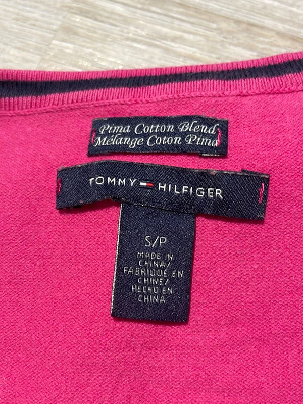 đź›’Pull rose Tommy Hilfiger taille Sđź›’