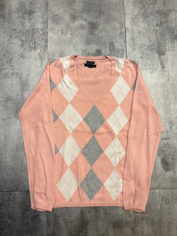 đź›’Pull rose Ă losanges Tommy Hilfiger Mđź›’