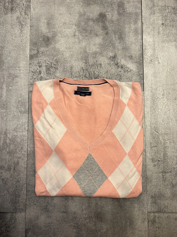 đź›’Pull rose Ă losanges Tommy Hilfiger Mđź›’