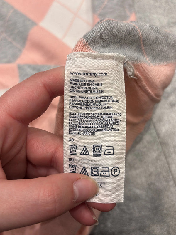 đź›’Pull rose Ă losanges Tommy Hilfiger Mđź›’