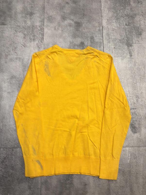 đź›’Pull jaune col V Tommy Hilfiger taille Lđź›’