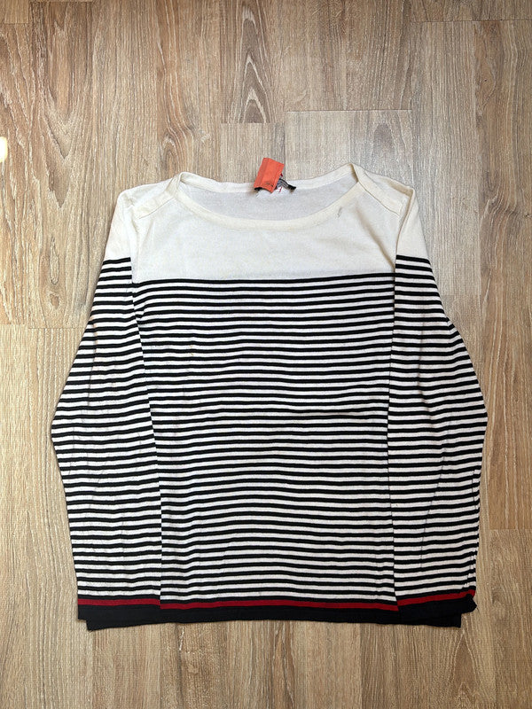 🛒Pull Tommy Hilfiger rayé blanc et noir XS🛒