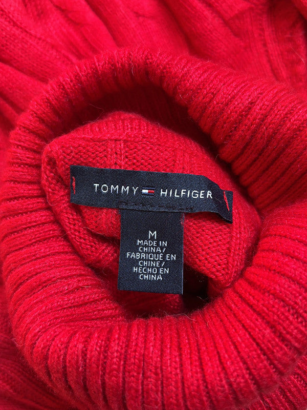 🛒Pull col roulé rouge Tommy Hilfiger M🛒