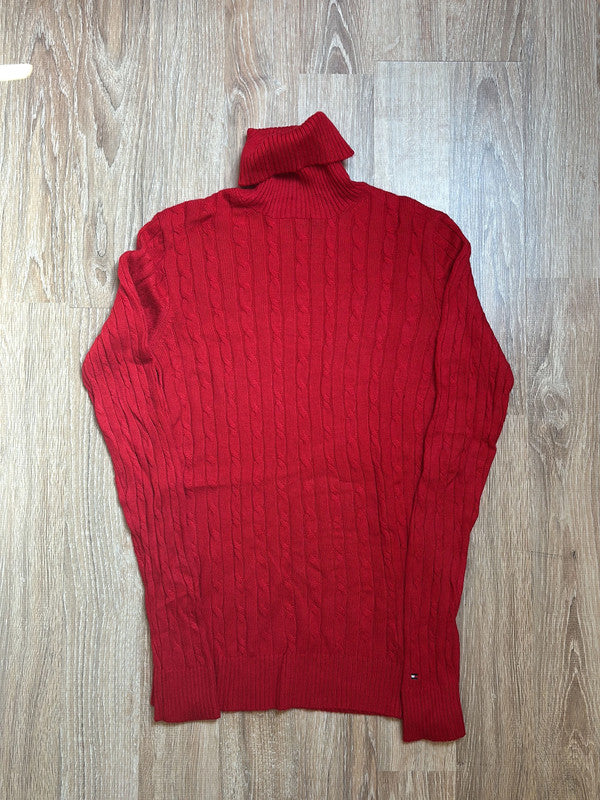 🛒Pull col roulé rouge Tommy Hilfiger M🛒