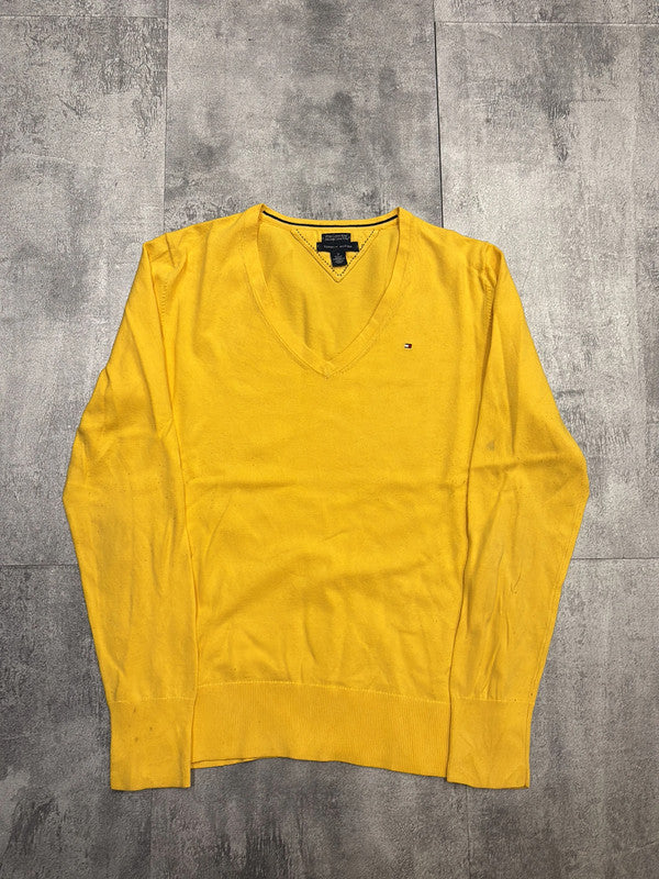 đź›’Pull jaune col V Tommy Hilfiger Mđź›’