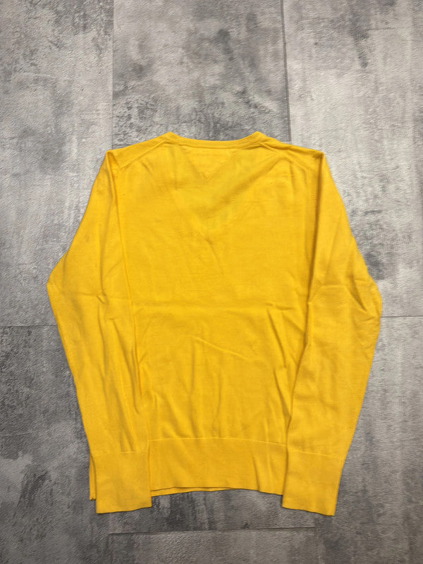 đź›’Pull jaune col V Tommy Hilfiger Mđź›’