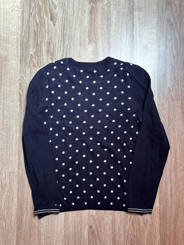 đź›’Pull Tommy Hilfiger Noir et Blanc Taille Lđź›’