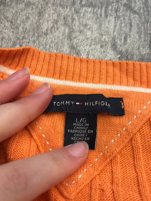 đź›’Pull orange Tommy Hilfiger taille Lđź›’