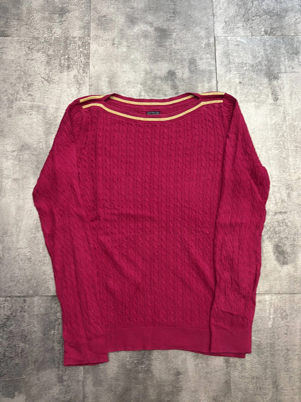 🛒Pull Tommy Hilfiger Rose/Doré Taille L🛒