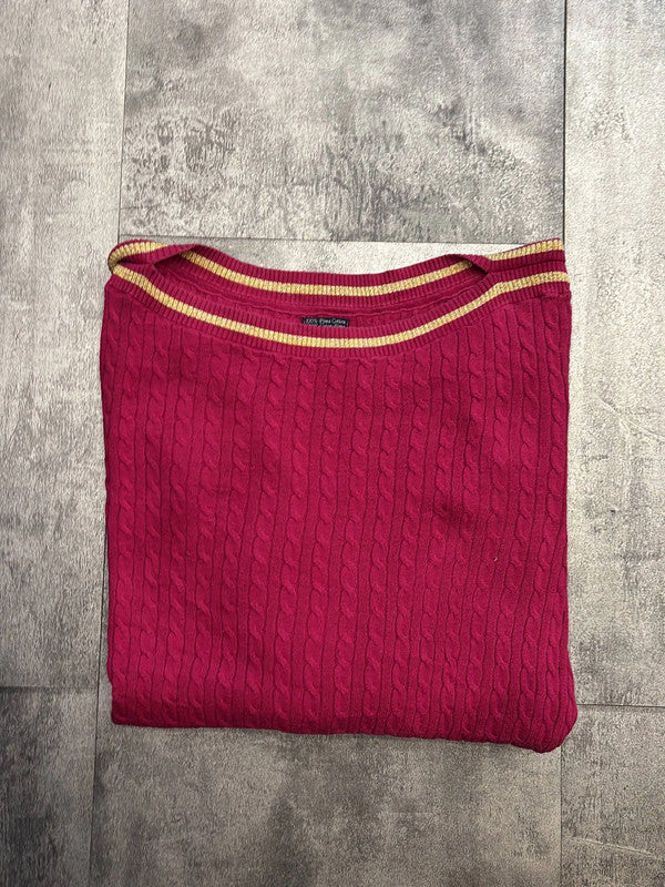 🛒Pull Tommy Hilfiger Rose/Doré Taille L🛒