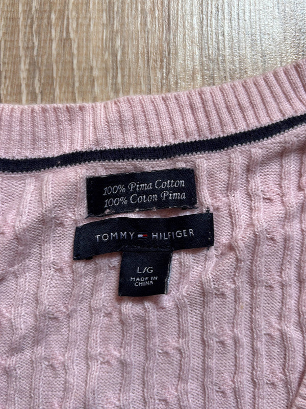 đź›’Pull rose Tommy Hilfiger taille Lđź›’