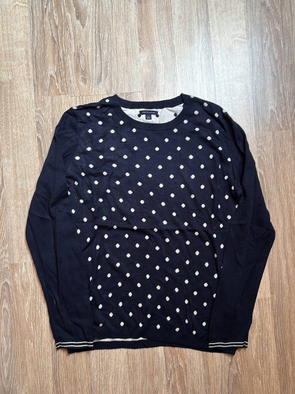 đź›’Pull Tommy Hilfiger Ă pois Noir et Blanc Lđź›’
