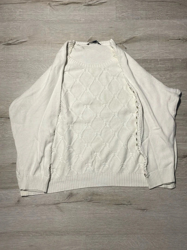 đź›’Pull Tommy Hilfiger Blanc Taille XXXLđź›’