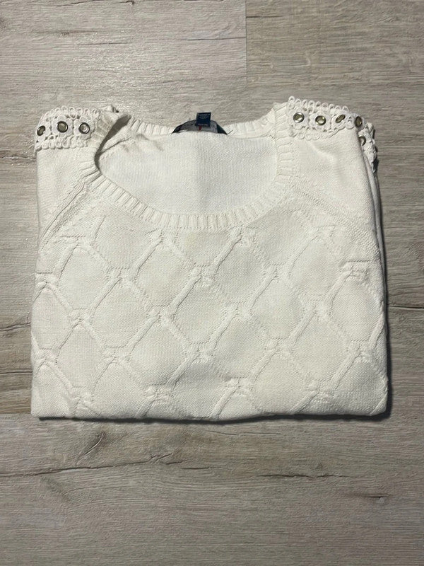 đź›’Pull Tommy Hilfiger Blanc Taille XXXLđź›’