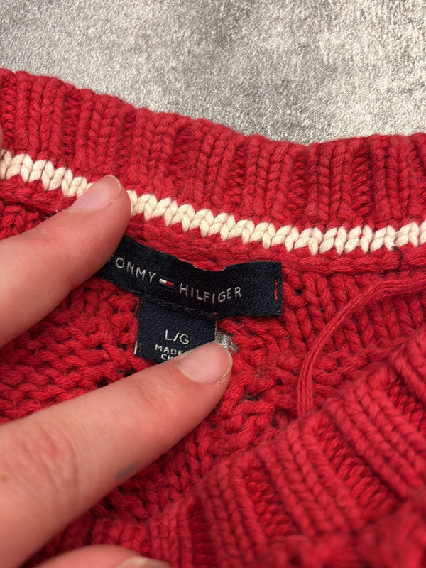 đź›’Pull Tommy Hilfiger Rouge Lđź›’