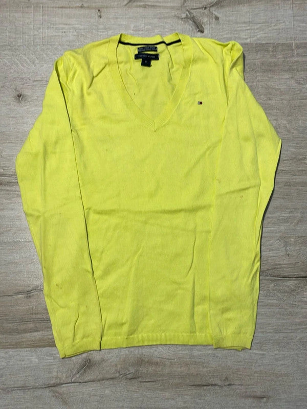 đź›’Pull Tommy Hilfiger Jaune Fluo XSđź›’