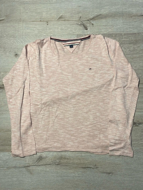 🛒Pull Tommy Hilfiger Rose poudré L🛒