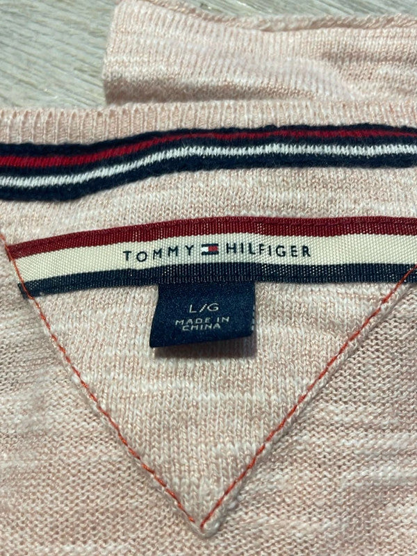 🛒Pull Tommy Hilfiger Rose poudré L🛒