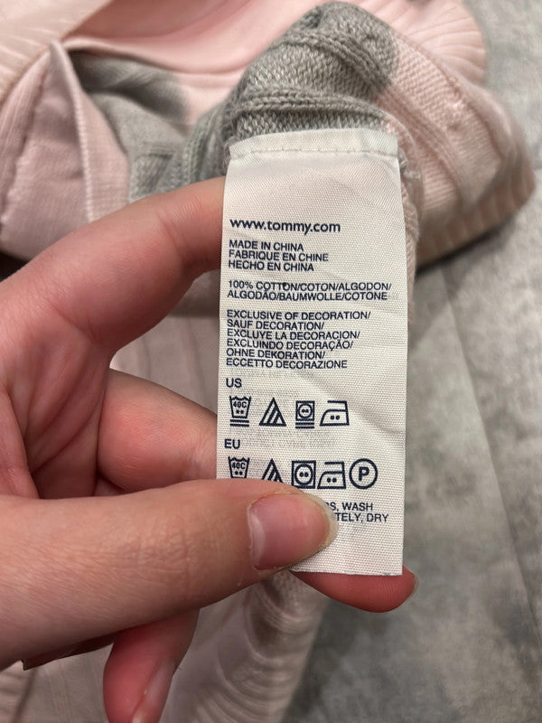 🛒Gilet zippé rose et gris Tommy Hilfiger M🛒