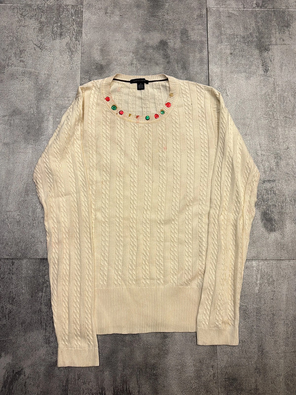 🛒Pull crème Tommy Hilfiger taille M🛒