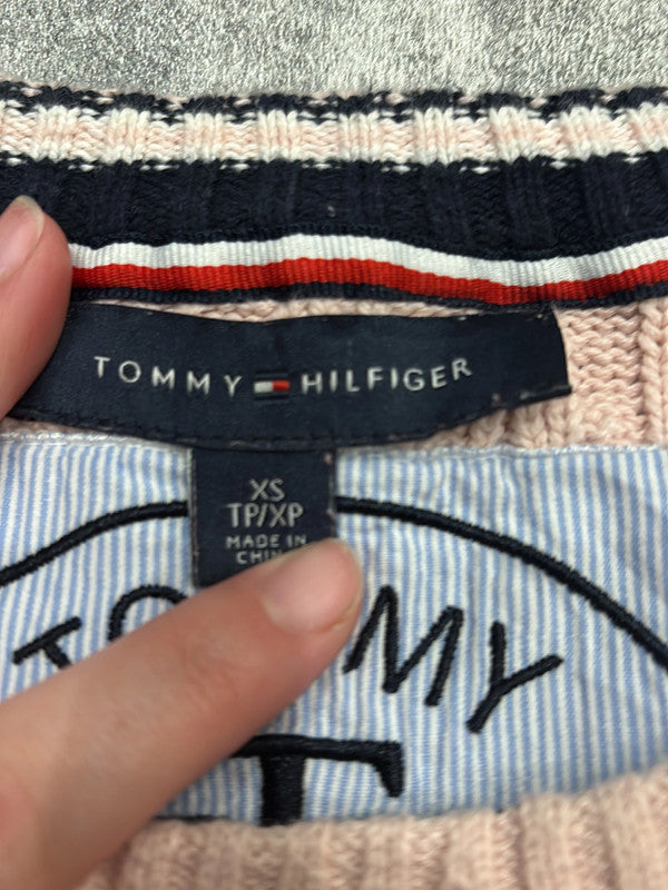 🛒Pull Tommy Hilfiger Rose poudré XS🛒