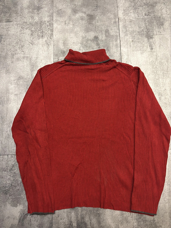 🛒Pull col roulé Tommy Hilfiger rouge taille L🛒