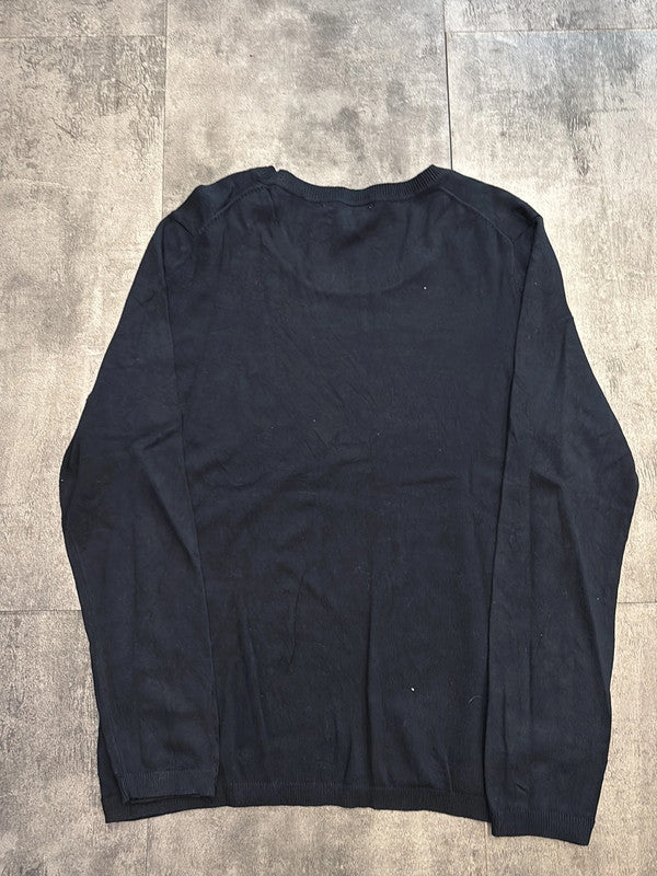 🛒Pull Tommy Hilfiger Noir avec Détails Dorés Taille L🛒