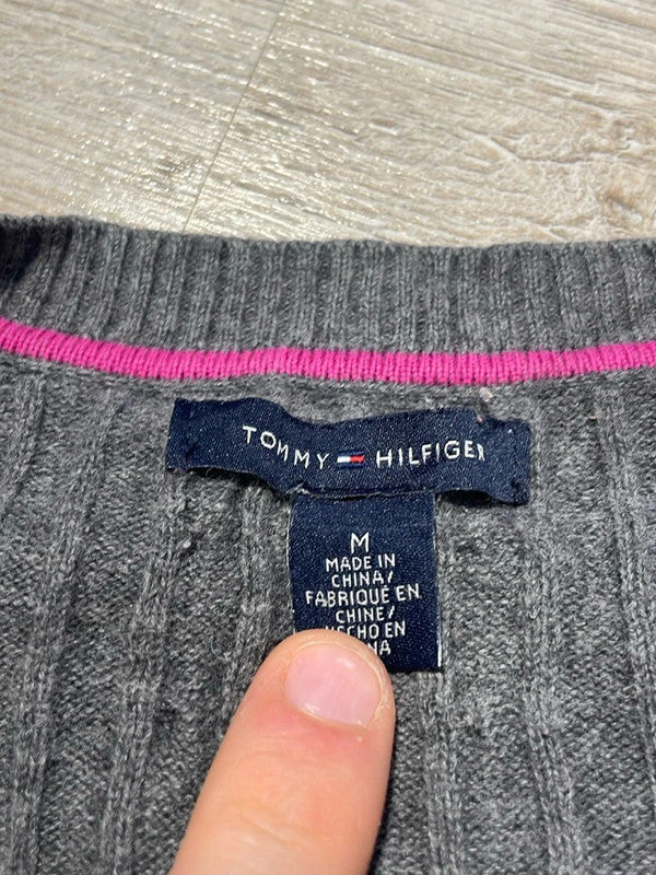 đź›’Pull Gris Tommy Hilfiger Taille Mđź›’