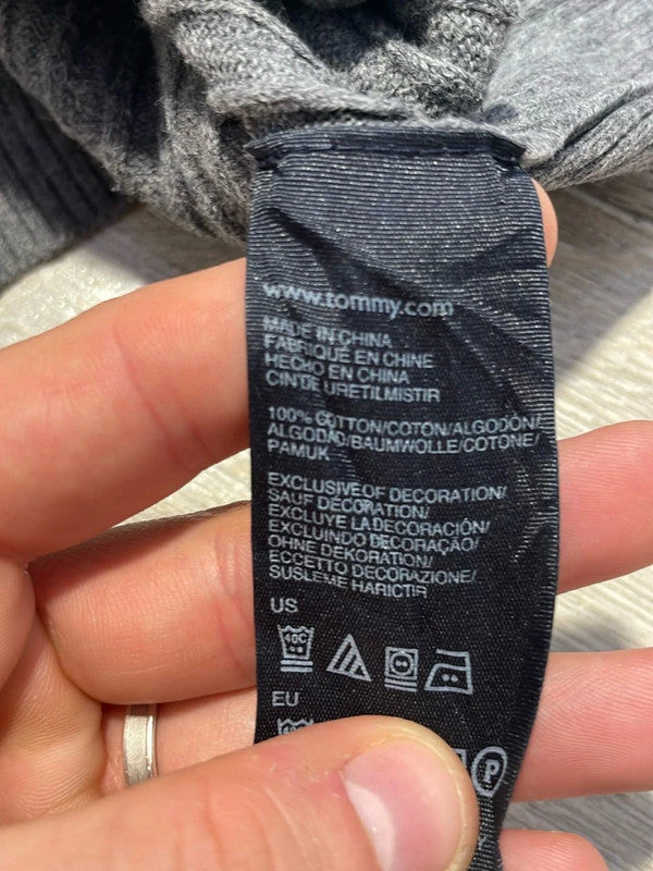 đź›’Pull Gris Tommy Hilfiger Taille Mđź›’